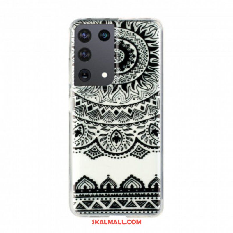 Skal Samsung Galaxy S21 Ultra 5G Sömlös Blomma Mandala