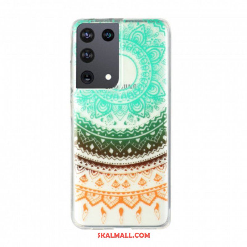 Skal Samsung Galaxy S21 Ultra 5G Sömlös Blomma Mandala