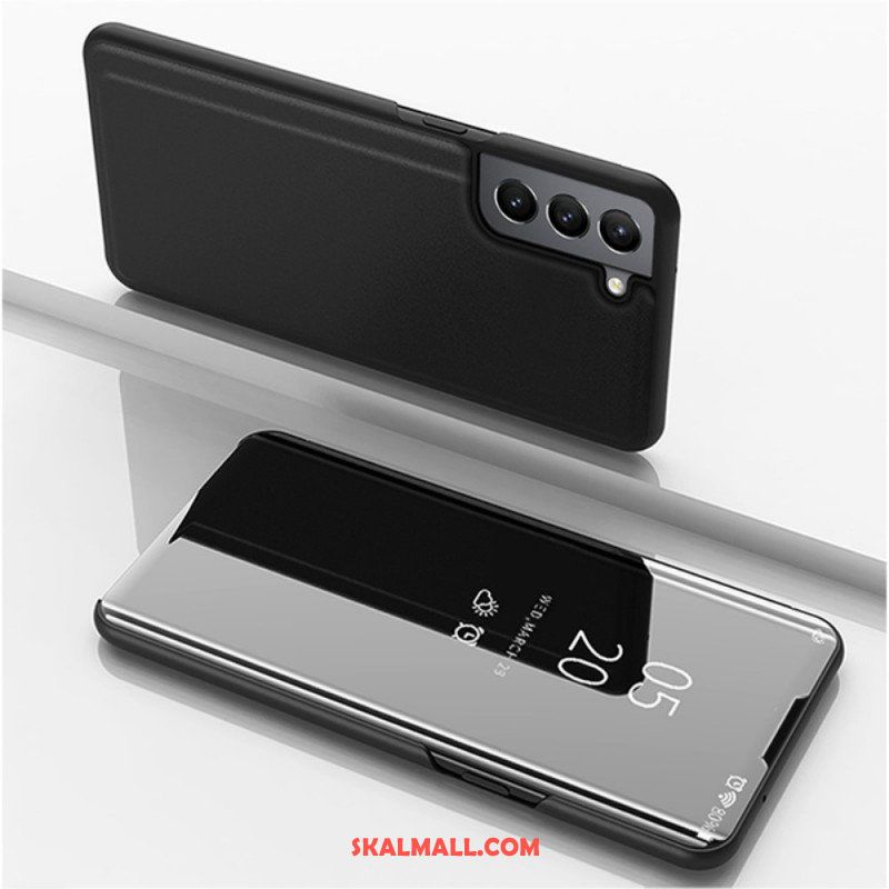 Skal Samsung Galaxy S22 5G Spegel Och Konstläder