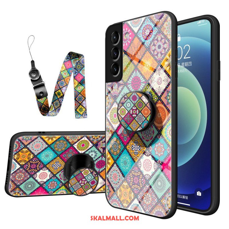 Skal Samsung Galaxy S22 Plus 5G Patchwork Magnetisk Hållare