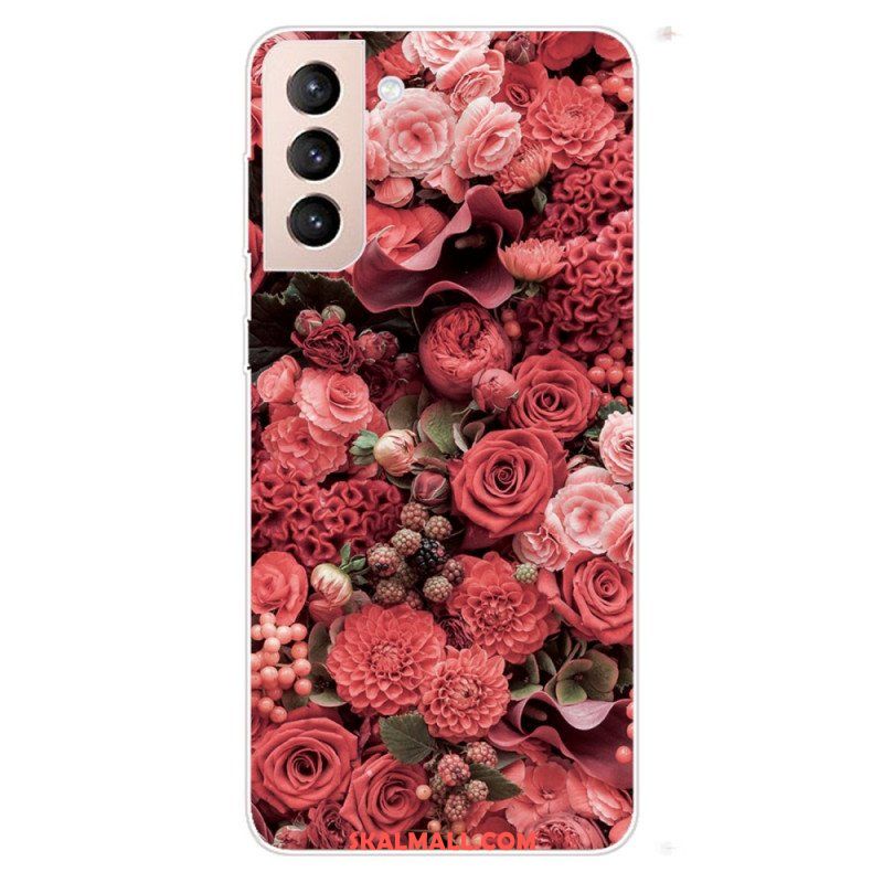Skal Samsung Galaxy S22 Plus 5G Rosa Blommor