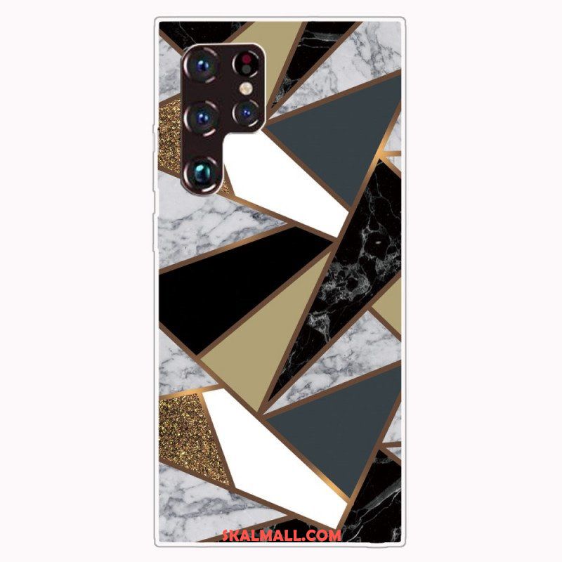 Skal Samsung Galaxy S22 Ultra 5G Geometrisk Marmor