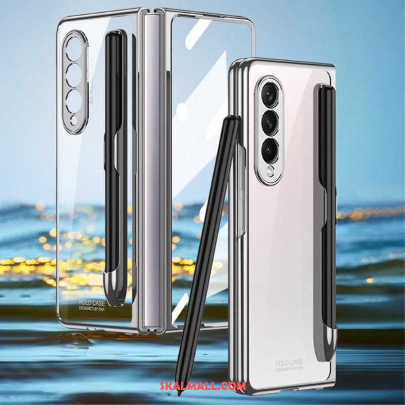 Skal Samsung Galaxy Z Fold 3 5G Transparent Med Gkk Stylushållare