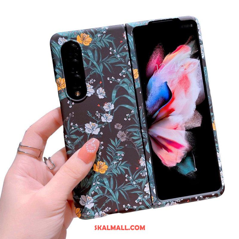 Skal Samsung Galaxy Z Fold 4 Blommor Bakgrund