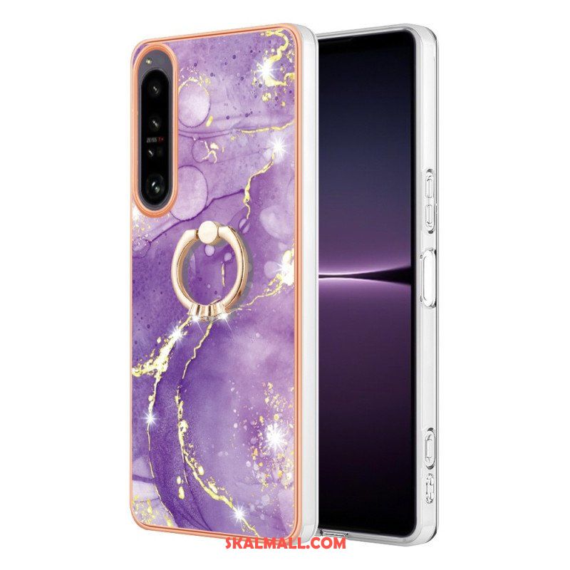 Skal Sony Xperia 1 IV Marmor Med Ringstöd