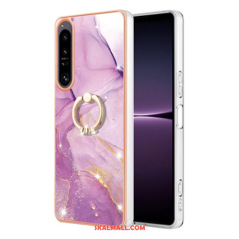 Skal Sony Xperia 1 IV Marmor Med Ringstöd