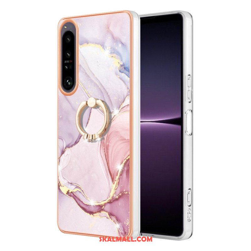 Skal Sony Xperia 1 IV Marmor Med Ringstöd