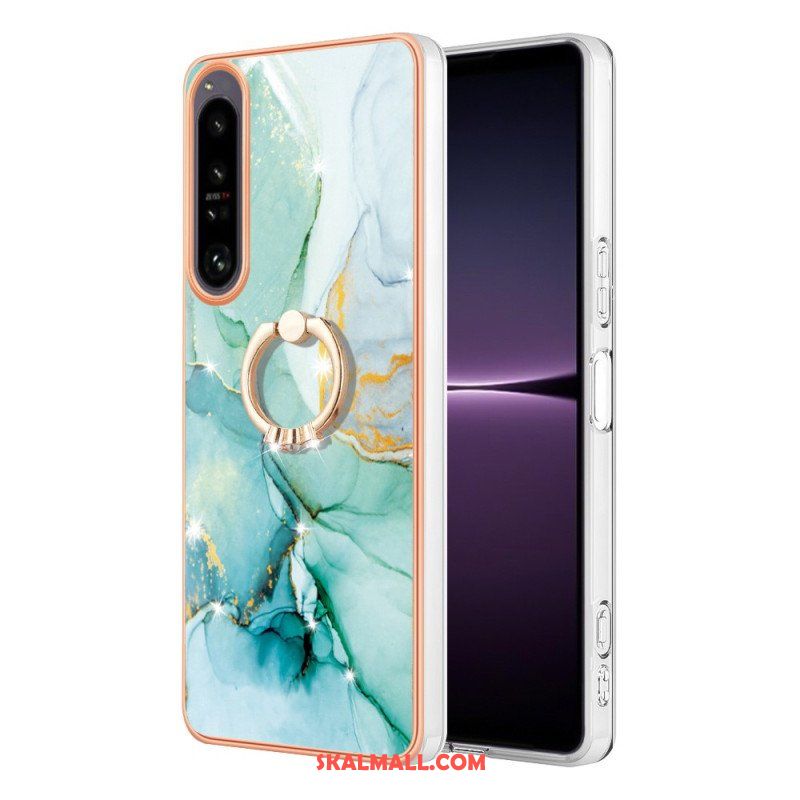 Skal Sony Xperia 1 IV Marmor Med Ringstöd