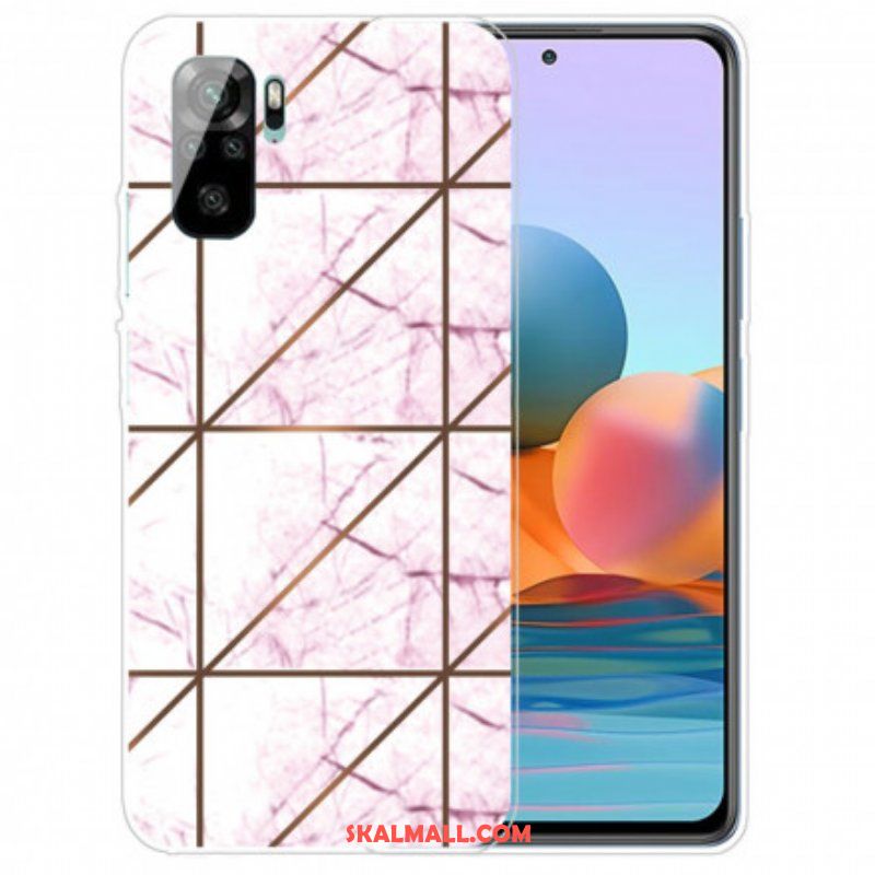 Skal Xiaomi Redmi Note 10 / 10S Marmor Med Intensiv Geometri