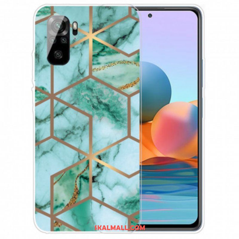 Skal Xiaomi Redmi Note 10 / 10S Marmor Med Intensiv Geometri