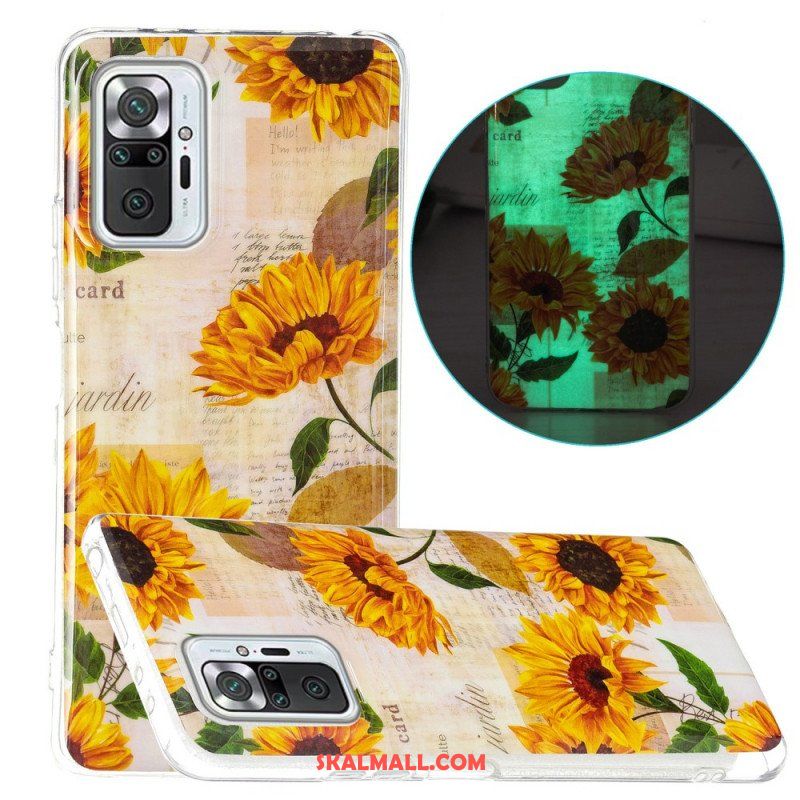 Skal Xiaomi Redmi Note 10 Pro Fluorescerande Flower Series