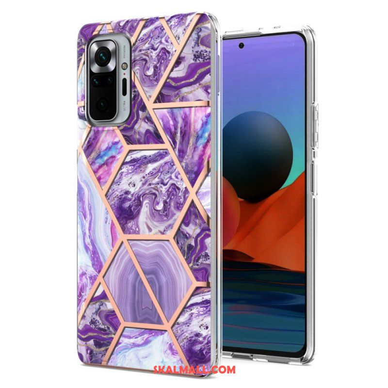 Skal Xiaomi Redmi Note 10 Pro Marmor Med Intensiv Geometri