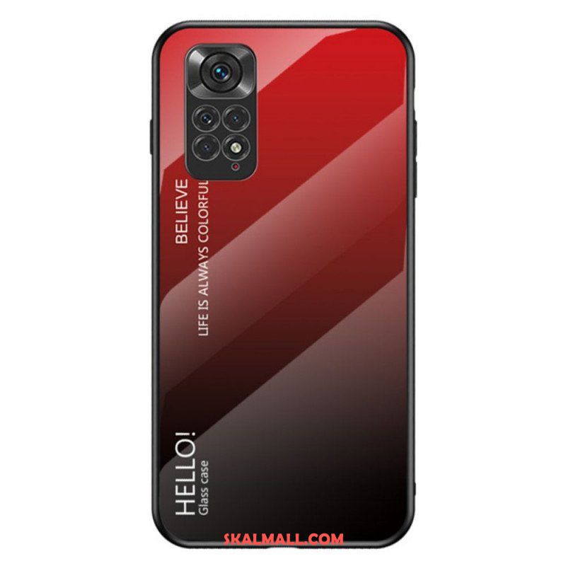 Skal Xiaomi Redmi Note 11 / 11S Härdat Glas Hej