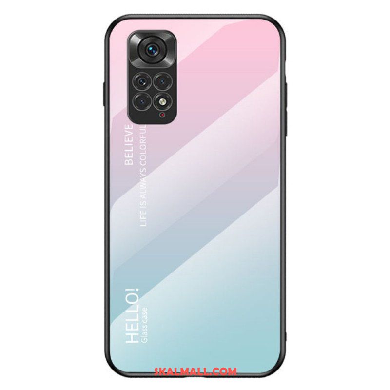 Skal Xiaomi Redmi Note 11 / 11S Härdat Glas Hej