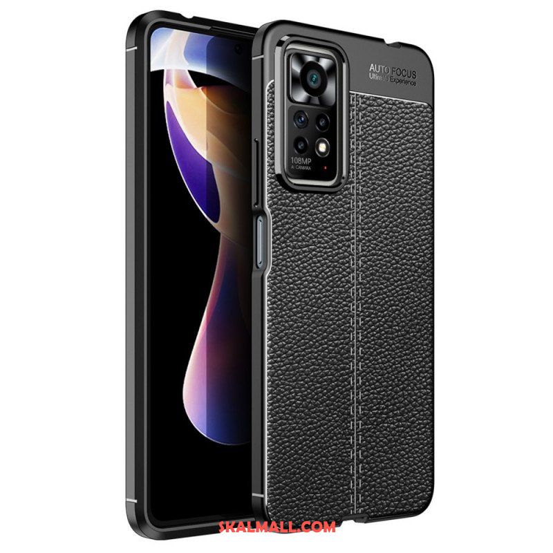 Skal Xiaomi Redmi Note 11 Pro / 11 Pro 5G Dubbel Linje Litchi Läder Effekt