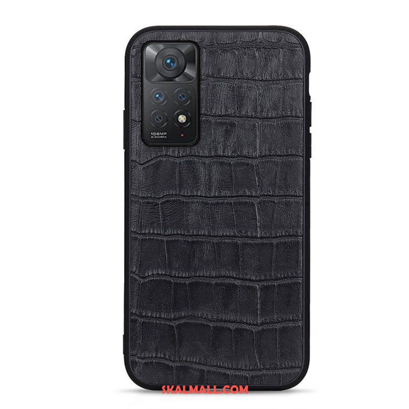 Skal Xiaomi Redmi Note 11 Pro / 11 Pro 5G Äkta Crocodile Texture Läder