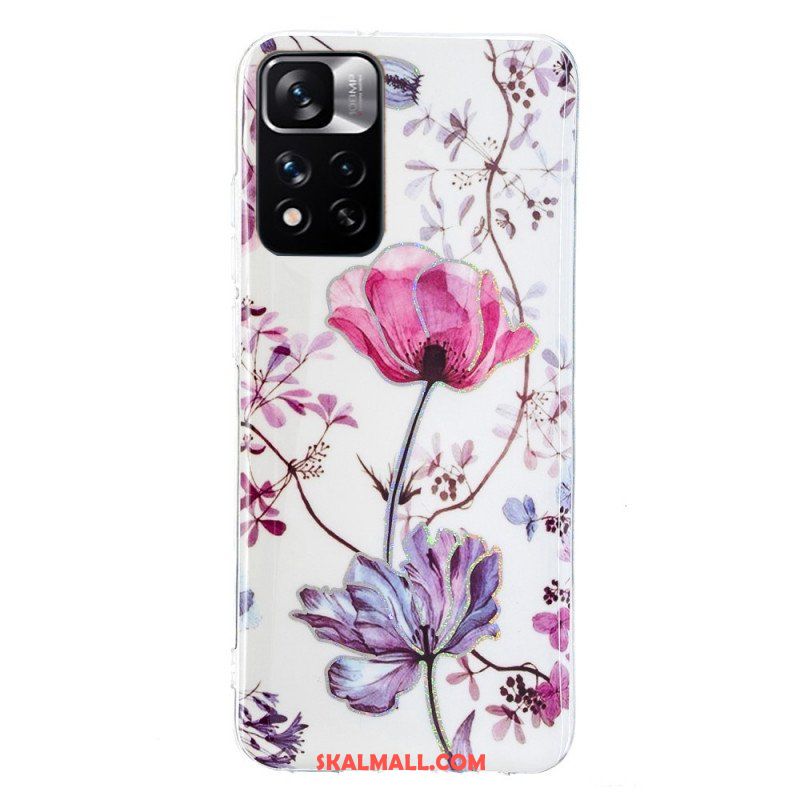 Skal Xiaomi Redmi Note 11 Pro Plus 5G Marmorerade Blommor