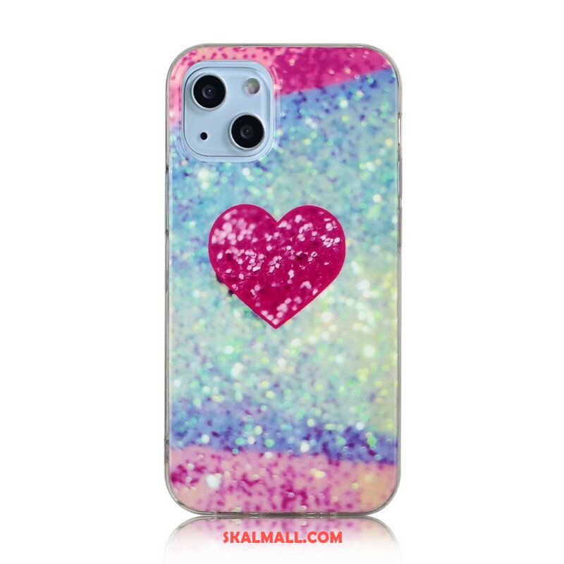 Skal iPhone 13 Mini Glitter Marmor