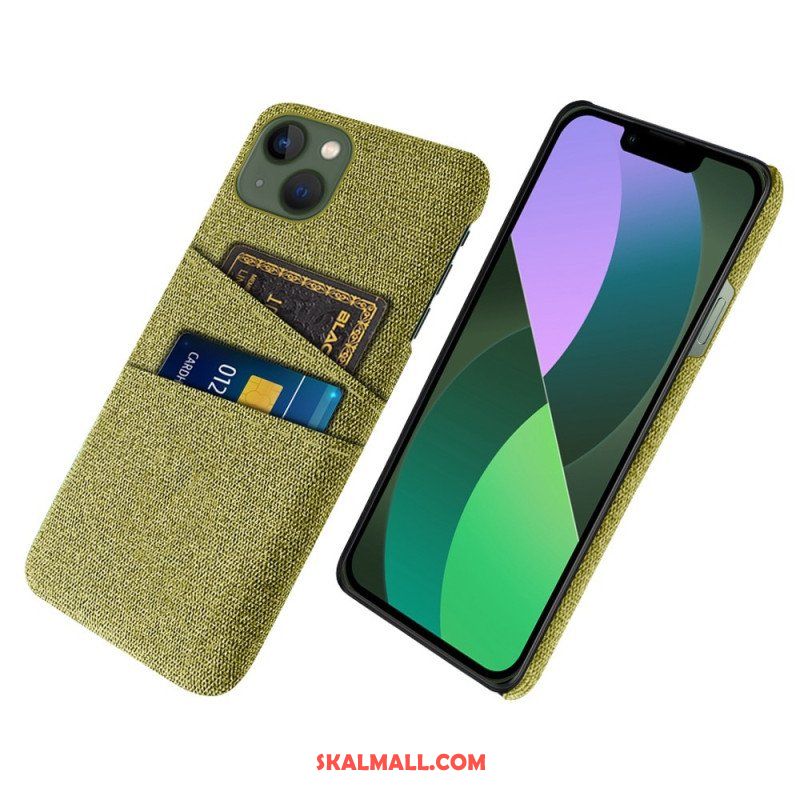 Skal iPhone 14 Plus Korthållare I Tyg
