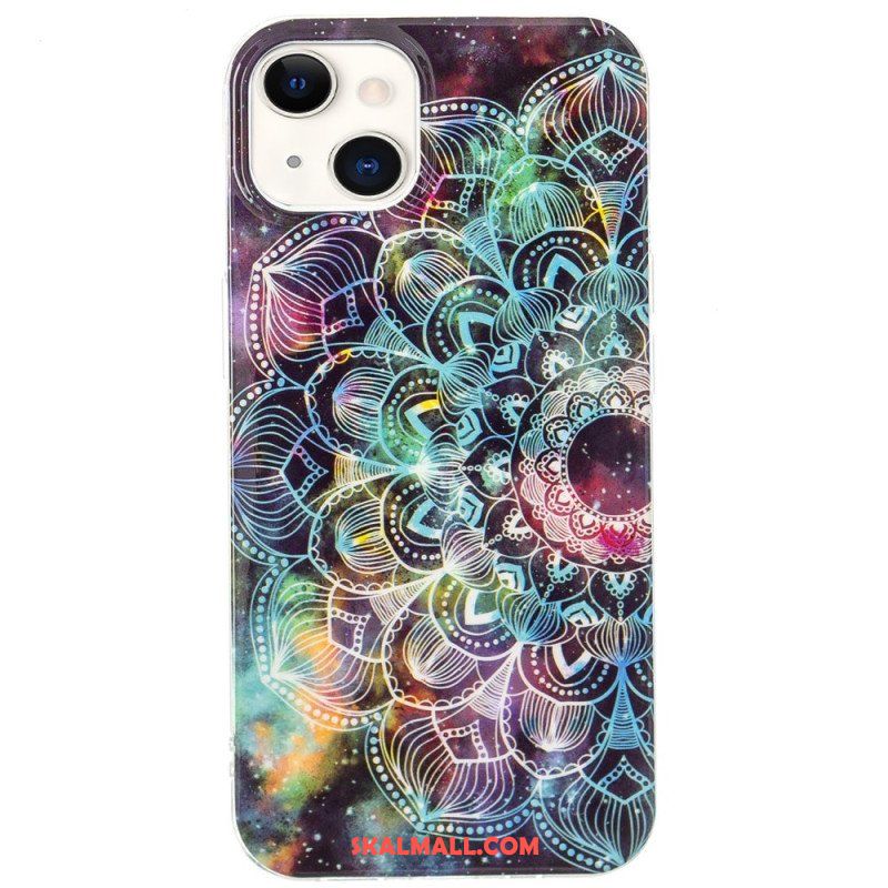 Skal iPhone 15 Plus Fluorescerande Mandala