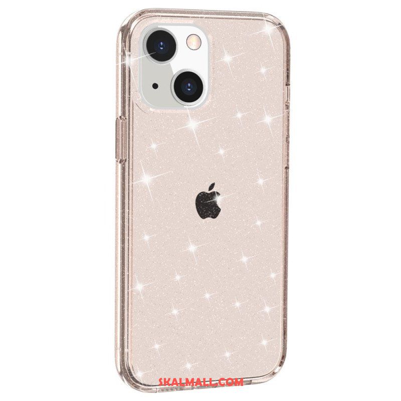 Skal iPhone 15 Transparent Glitter