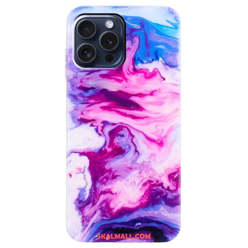 Skal iPhone 16 Pro Marmorerat Mönster
