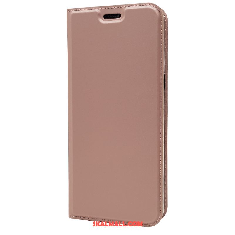 Sony Xperia 5 Skal Rosa Läderfodral Kort Ny Fallskydd Rea