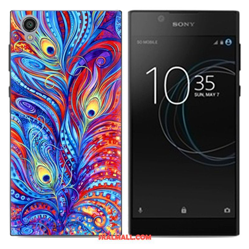 Sony Xperia L1 Skal Fallskydd Kreativa Målade Pu Mobil Telefon Rea