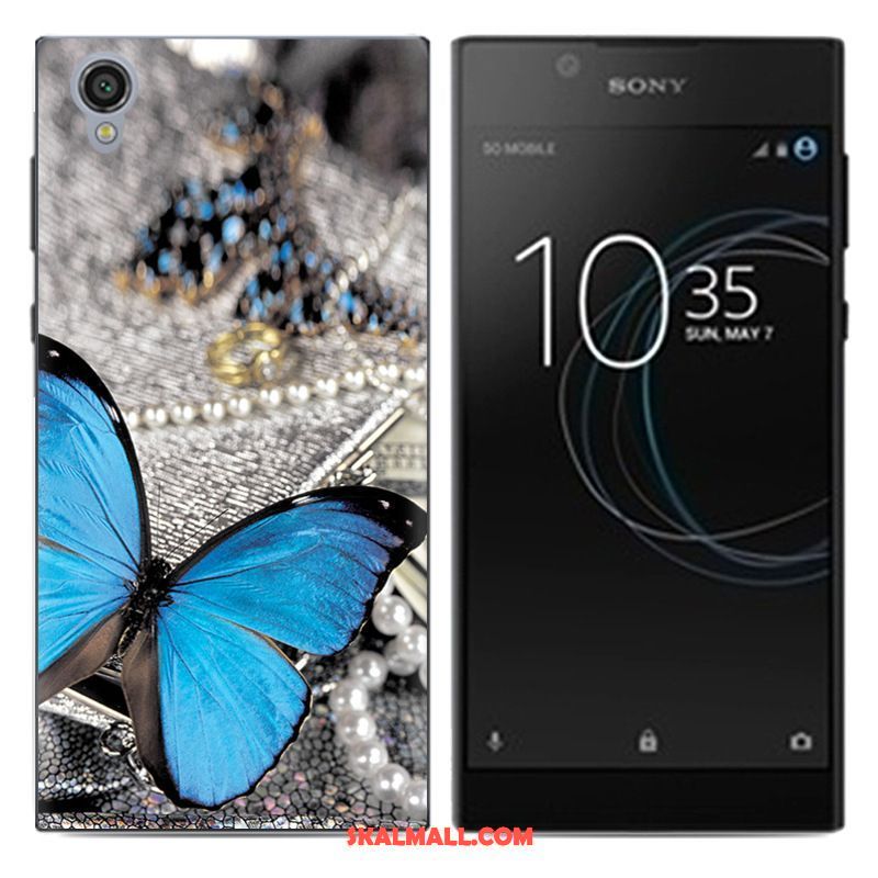 Sony Xperia L1 Skal Fallskydd Kreativa Målade Pu Mobil Telefon Rea