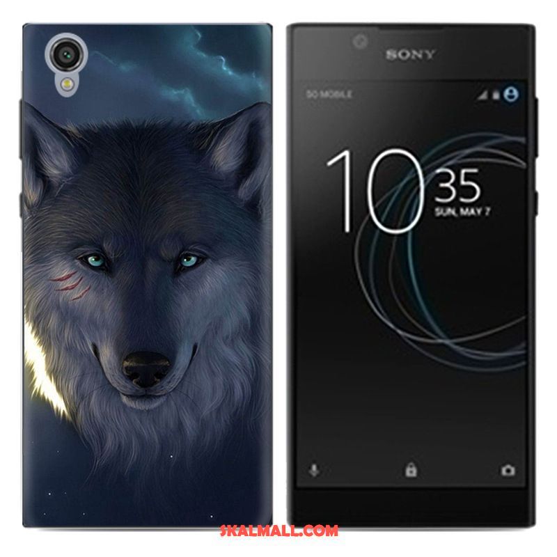 Sony Xperia L1 Skal Fallskydd Kreativa Målade Pu Mobil Telefon Rea