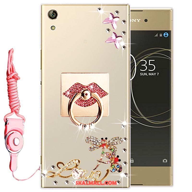 Sony Xperia L1 Skal Vit Strass Mjuk Silikon Skydd Billigt