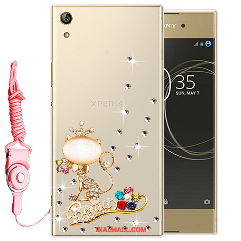 Sony Xperia L1 Skal Vit Strass Mjuk Silikon Skydd Billigt