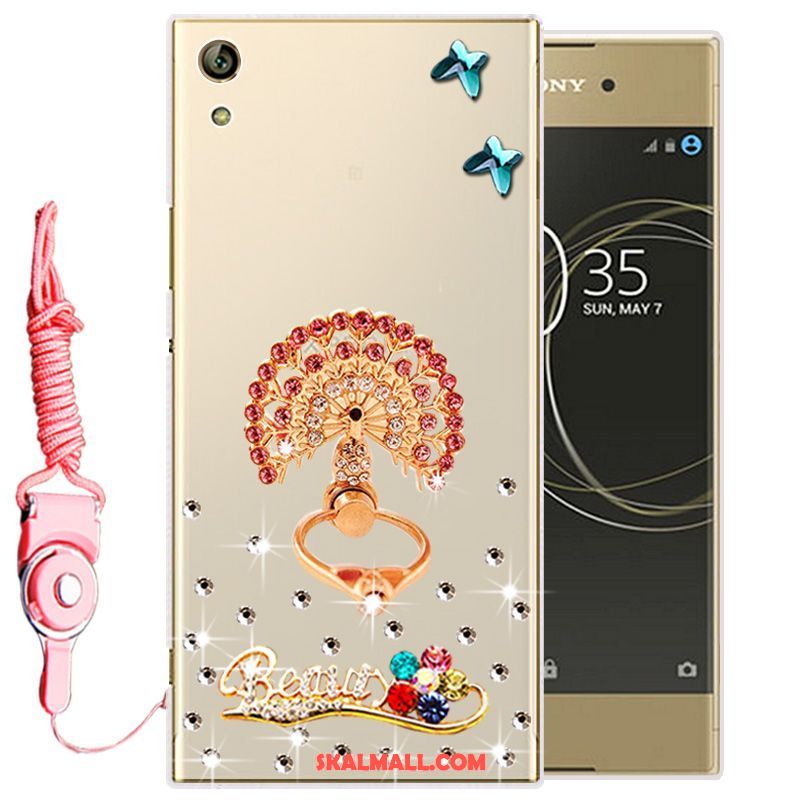 Sony Xperia L1 Skal Vit Strass Mjuk Silikon Skydd Billigt