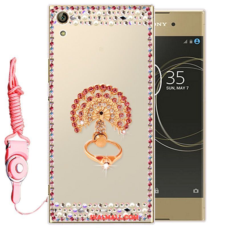 Sony Xperia L1 Skal Vit Strass Mjuk Silikon Skydd Billigt