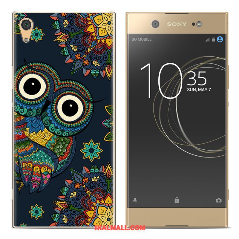 Sony Xperia Xa1 Plus Skal Leopard Mjuk Silikon Kreativa Målade Till Salu