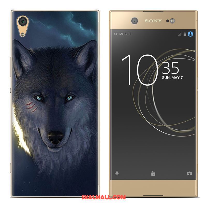 Sony Xperia Xa1 Plus Skal Leopard Mjuk Silikon Kreativa Målade Till Salu