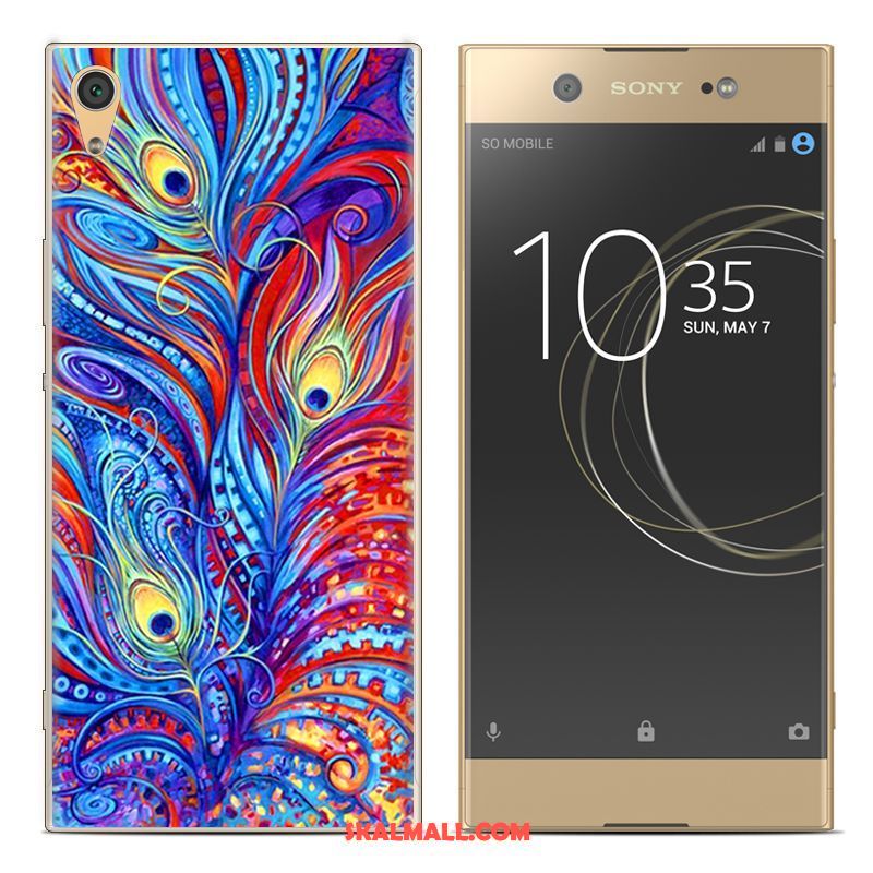 Sony Xperia Xa1 Plus Skal Leopard Mjuk Silikon Kreativa Målade Till Salu