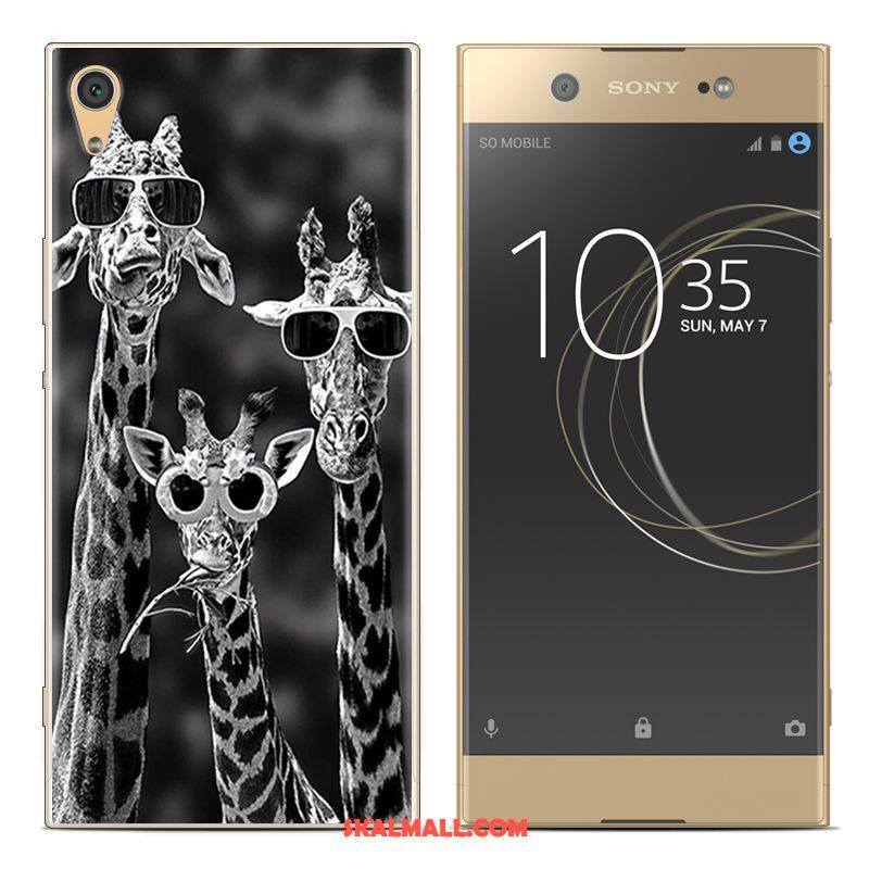 Sony Xperia Xa1 Plus Skal Leopard Mjuk Silikon Kreativa Målade Till Salu