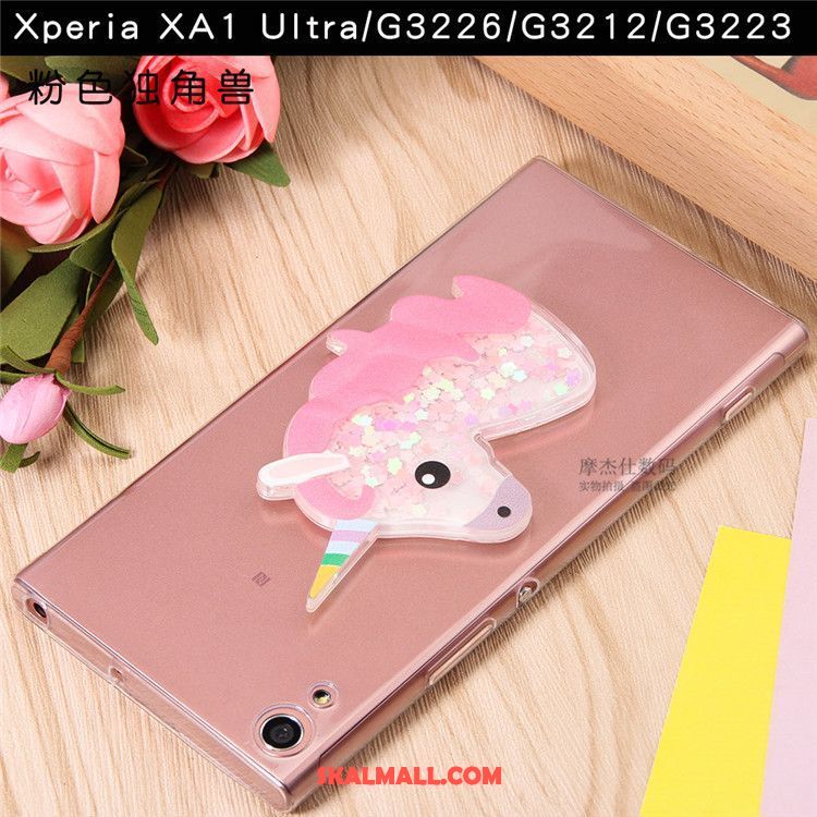 Sony Xperia Xa1 Ultra Skal Slim Transparent Skydd Mjuk Rosa Billigt