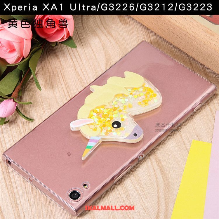 Sony Xperia Xa1 Ultra Skal Slim Transparent Skydd Mjuk Rosa Billigt