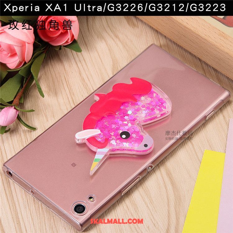 Sony Xperia Xa1 Ultra Skal Slim Transparent Skydd Mjuk Rosa Billigt