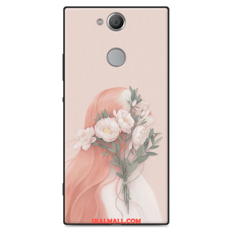 Sony Xperia Xa2 Plus Skal Fallskydd Mobil Telefon Rosa Mjuk Silikon Fodral Billig