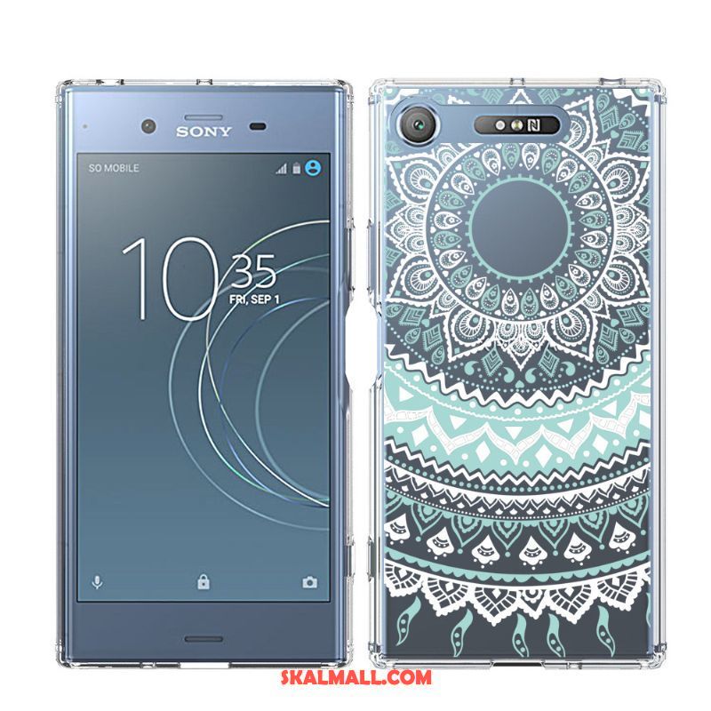 Sony Xperia Xz1 Skal Fallskydd Rosa Tryck Mobil Telefon Silke Fodral Billig