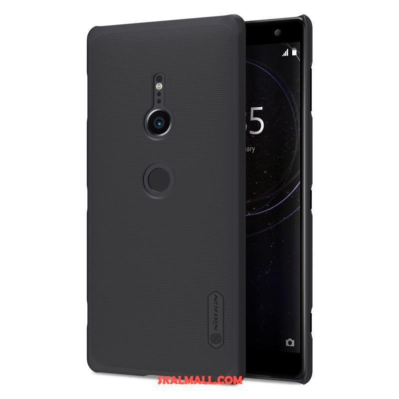 Sony Xperia Xz2 Skal Röd Nubuck Mobil Telefon Fallskydd Hård På Nätet