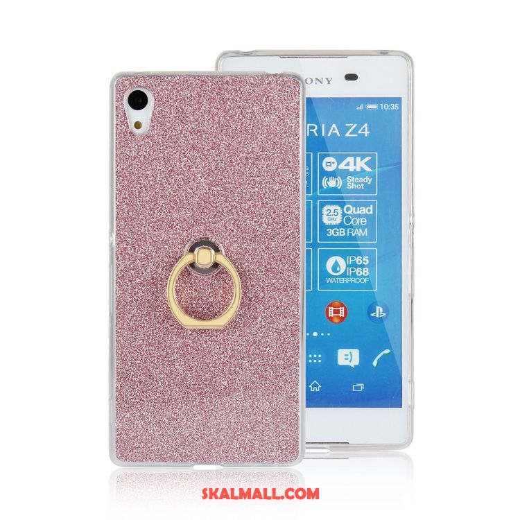 Sony Xperia Z3+ Skal Pulver Rosa Mobil Telefon Fallskydd Ring På Rea