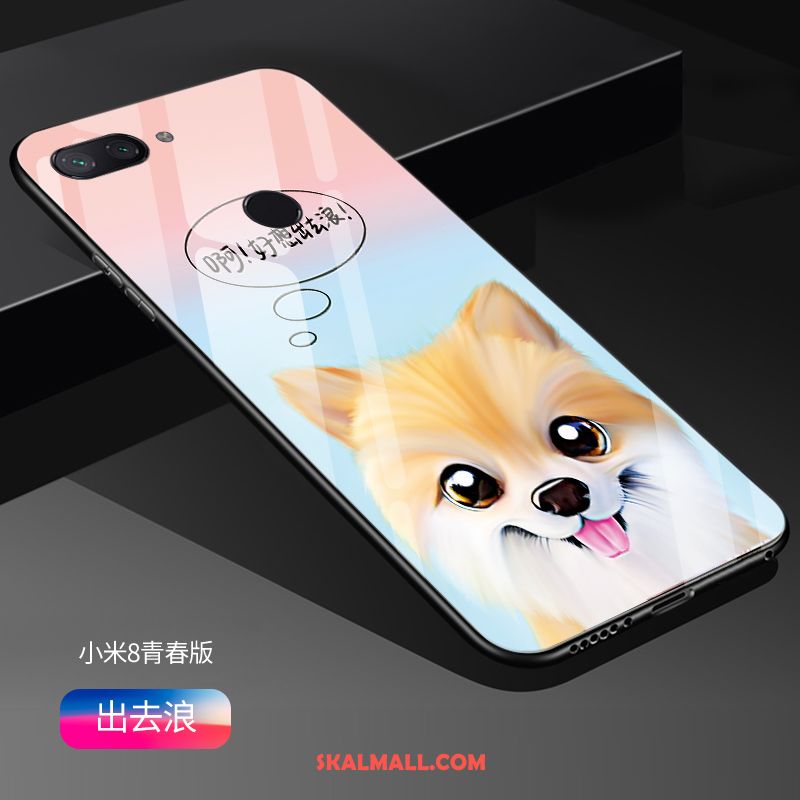 Xiaomi Mi 8 Lite Skal Kreativa Glas Spegel Hård Personlighet Billigt