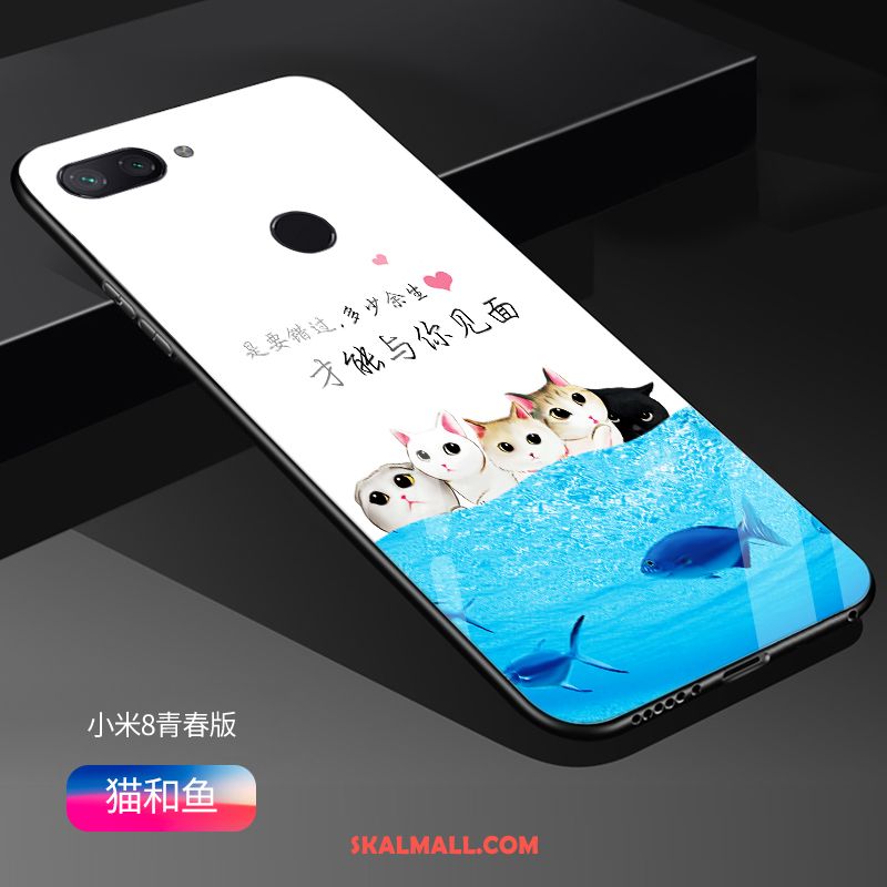 Xiaomi Mi 8 Lite Skal Kreativa Glas Spegel Hård Personlighet Billigt