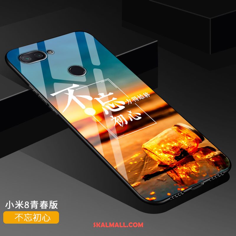 Xiaomi Mi 8 Lite Skal Transparent Kreativa Svart Ungdom Fallskydd Köpa