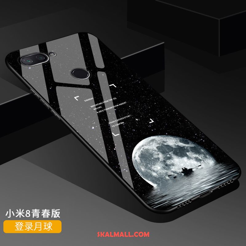 Xiaomi Mi 8 Lite Skal Transparent Kreativa Svart Ungdom Fallskydd Köpa