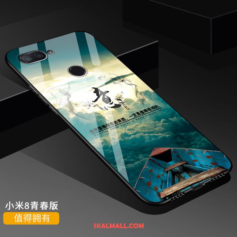 Xiaomi Mi 8 Lite Skal Transparent Kreativa Svart Ungdom Fallskydd Köpa